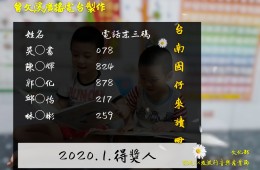 2020.1月-台南囡仔來讀冊《閱悅有冊讀 閱閱抽獎樂》